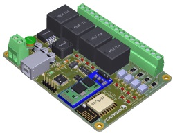 Placa eletrônica desenvolvida pela Wisebox
