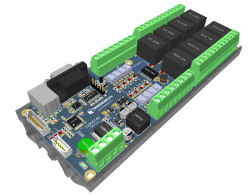 Módulo I/O digital USB e RS-232 Wisebox SE-218